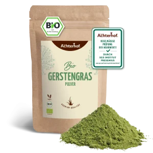 vom Achterhof BIO Gerstengras Pulver 500g – Bild 5