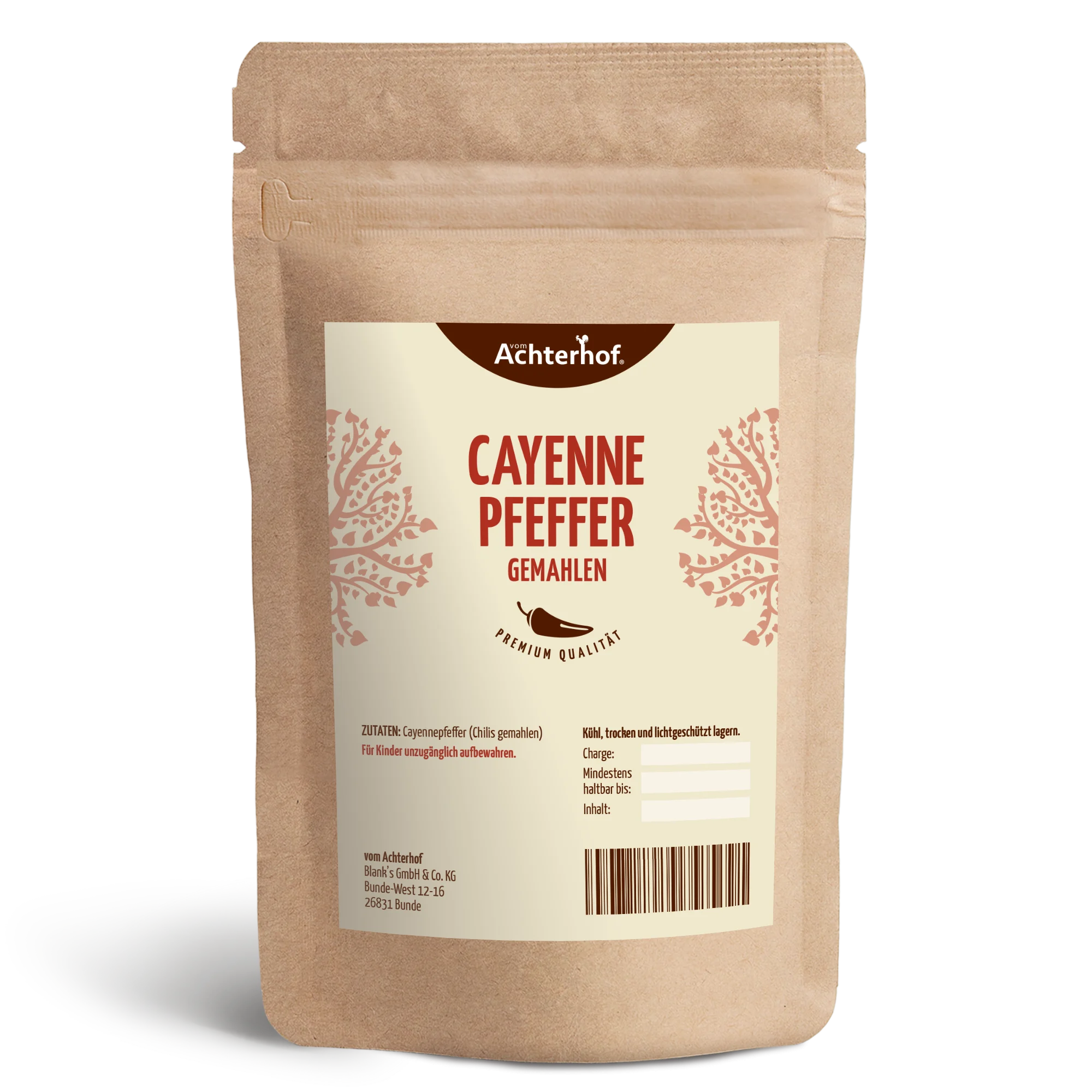 vom Achterhof Cayenne-Pfeffer 100g – Bild 2