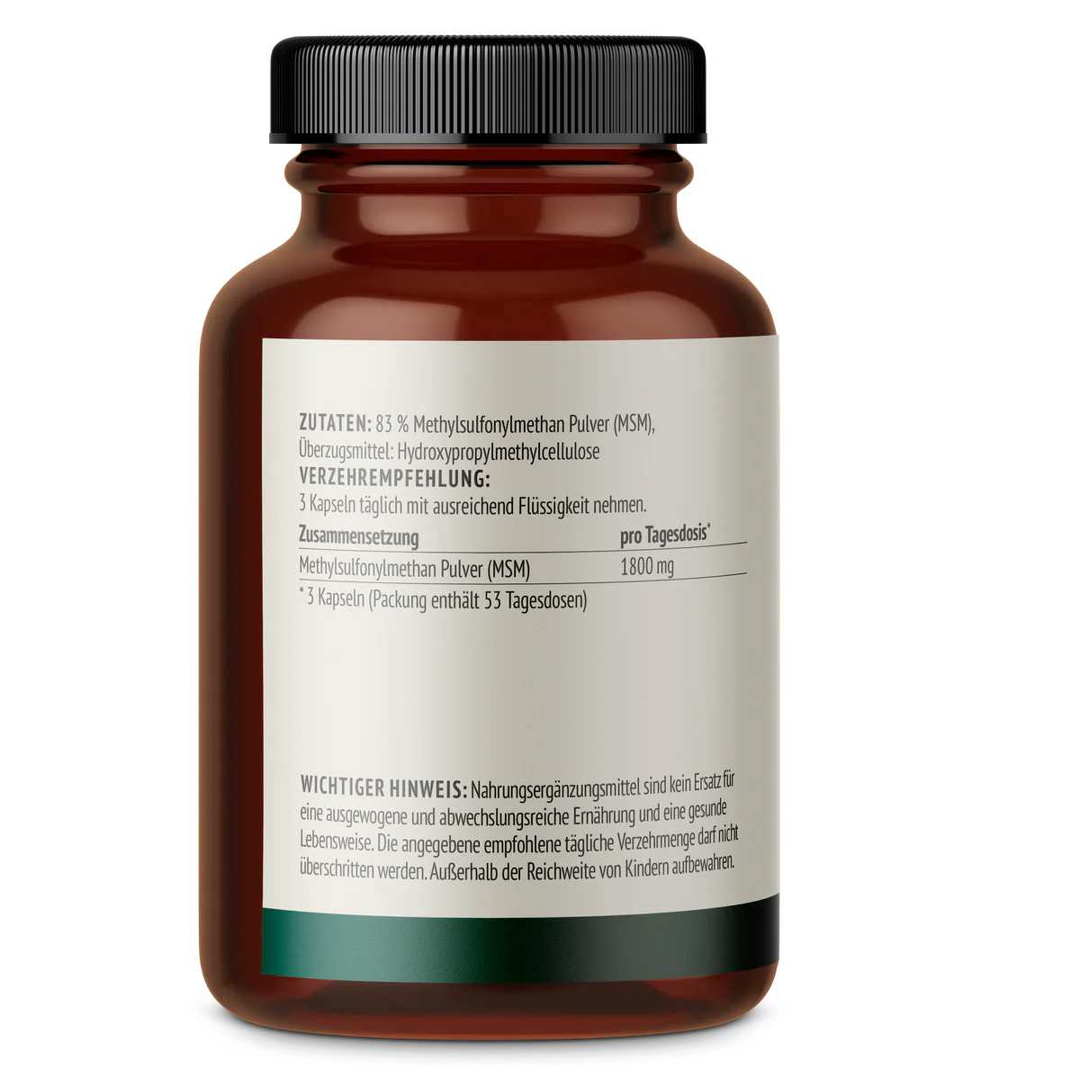 vom Achterhof MSM (Methylsulfonylmethan) Kapseln 160 Kapseln – Bild 2