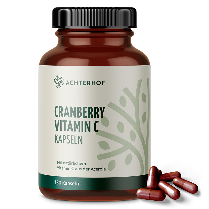 vom Achterhof Cranberry Vitamin C Kapseln 180 Kapseln